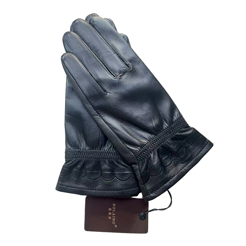 伯莱奴女式山羊皮触屏手套A06高清大图