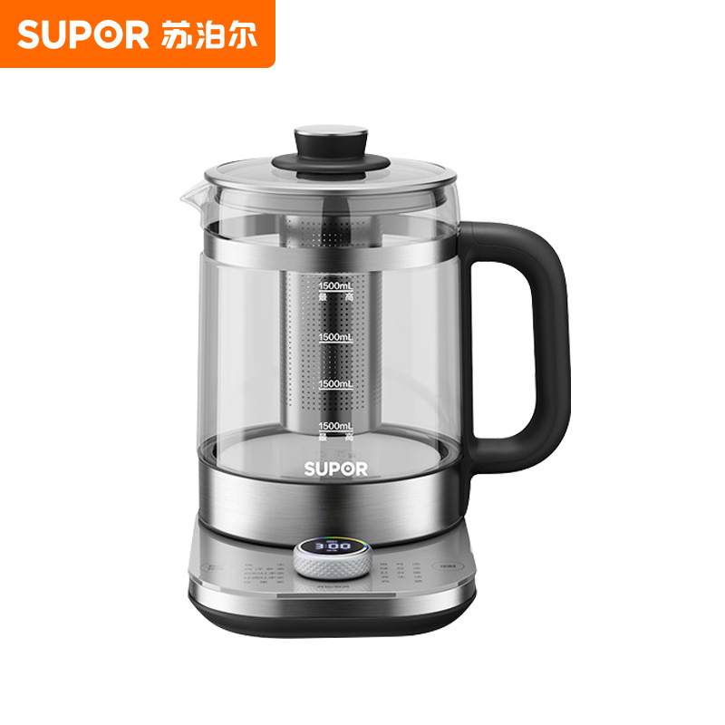 苏泊尔(SUPOR)养生壶家用多功能煮茶壶办公室小型花茶壶316不锈钢煮茶器SW-15YJ31高清大图