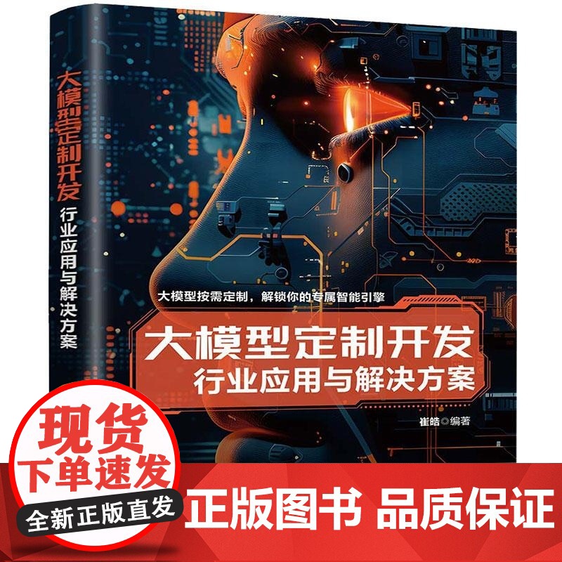 [正版新书]大模型定制开发 行业应用与解决方案 崔皓 清华大学出版社高清大图