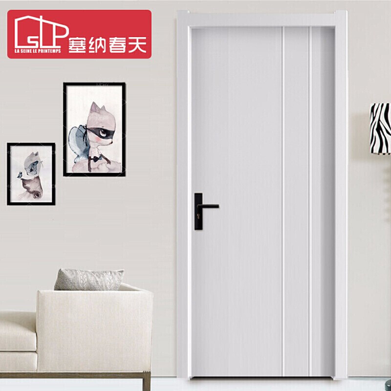 塞纳春天木门卧室门房间门定制房门室内门实木复合烤漆套装门视频
