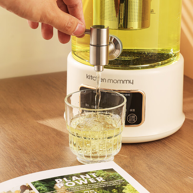 厨创妈咪kitchen mommy多功能全自动电动炖煮壶家用液体加热器养生壶3L液体加热器KT-YS-830D高清大图