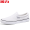 回力(Warrior)帆布鞋男夏季透气板鞋男鞋子平底布鞋男一脚蹬懒人低帮休闲鞋 抖音