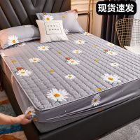 花海灰 90*200cm[单件床笠] 防滑床笠夹棉席梦思保护套加厚床垫套1.8床罩防尘套全包