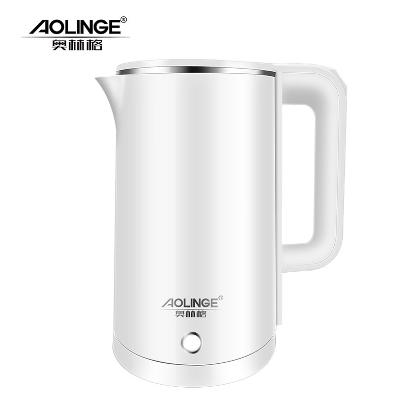 奥林格(AOLINGE) BM-17家用电热水壶全自动断电不锈钢电热烧水壶开水壶热水壶防干烧煮茶器1.8L 珍珠白