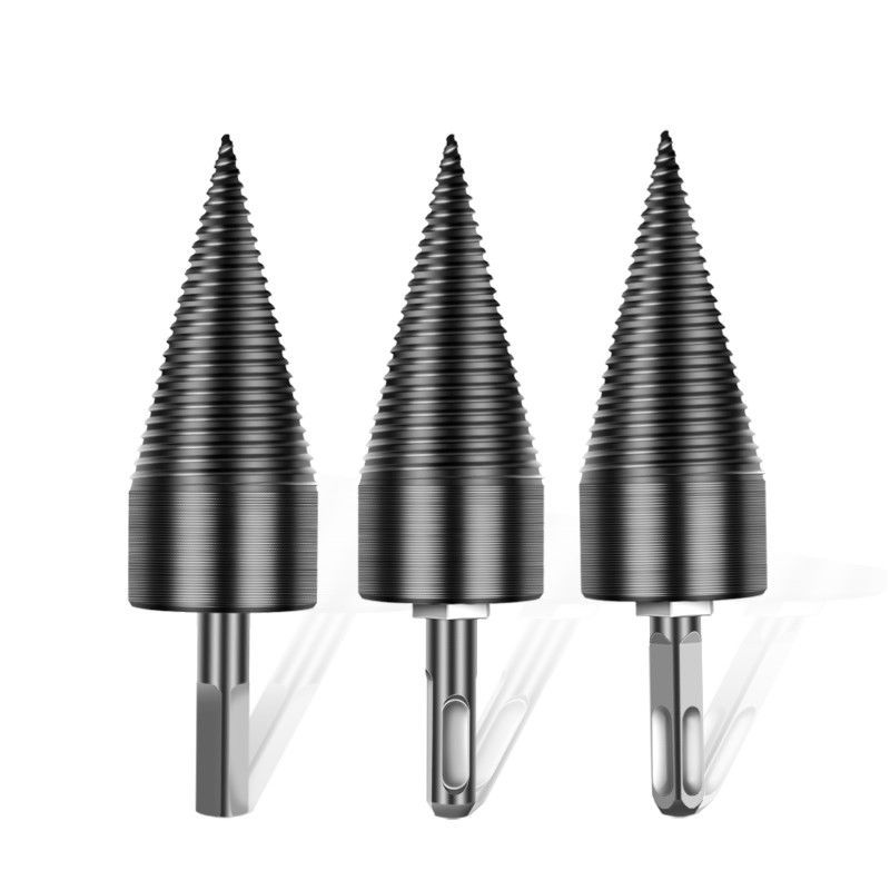 电锤劈柴神器家用农村冲击钻劈材钻头劈柴高效分裂器小型电动锥形