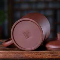 金镶玉 宜兴紫砂杯 手工原矿带过滤茶杯套装茶缸茶具带内胆送礼礼盒装 君子宜兴紫砂杯五件套