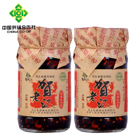 贺老汉 古法炸辣子200g*2瓶 农家手工辣椒酱拌饭酱拌面酱 河北保定特产