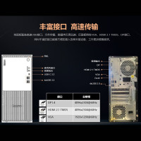 联想Thinkpad(ThinkCentre)P900c设计师游戏台式电脑主机 (14代i7-14700 16G 1T机械+512G固态 集成显卡 Win11)+27英寸显示器