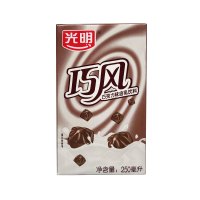 光明巧风牛奶250ml*24盒整箱朱古力巧克力味乳饮料