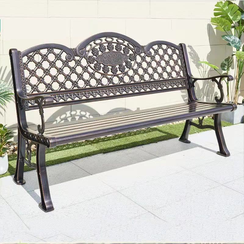 美沐芯品(MEIMUXINPIN)XP-GYY161现代简约铸铁铸铝户外公园椅长椅图片