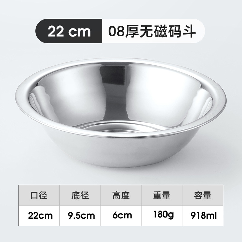 攸 不锈钢盆 22cm 个高清大图