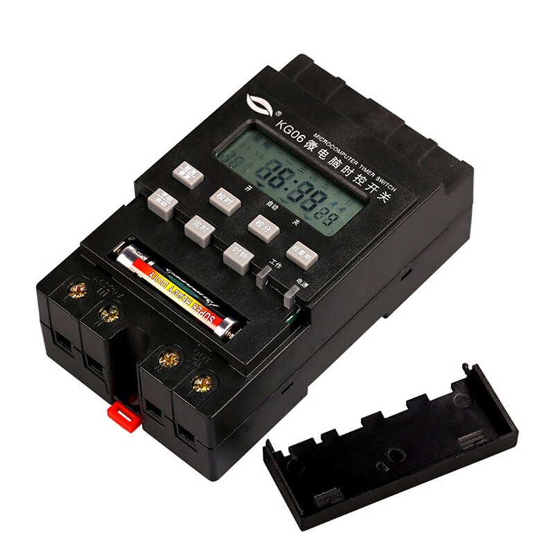 展越 电子 KG06 路灯广告牌微电脑时控定时开关 黑色