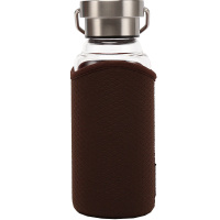 乐扣乐扣(lock&lock)便携式耐热玻璃水杯 LLG664 450ml