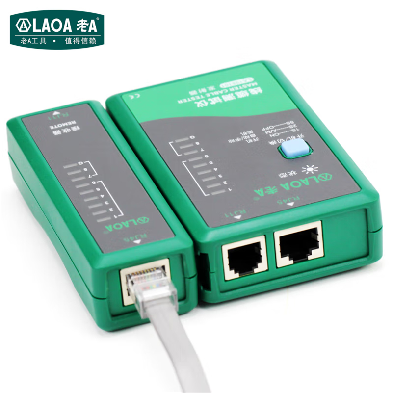 老A(LAOA)RJ45/RJ1网线测试仪网络/电话测线器寻线仪LA198101高清大图