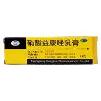 恒健 硝酸益康唑乳膏 10克 皮肤念珠菌病的治疗 治疗体癣 股癣 足癣 花斑癣