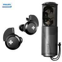 飞利浦（PHILIPS）真无线蓝牙耳机 迷你入耳式立体声耳麦 重低音游戏运动通用耳塞 SHB4385BK