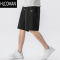 HLCOMANWOODSOON休闲短裤男士夏季新款针织五分裤男潮牌百搭宽松运动中裤