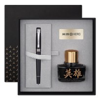 英雄(HERO)钢笔 新帝王100金笔12K金尖 签字笔 墨水笔