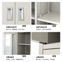 尔迈 制式营具内务柜加厚铁皮柜储物柜宿舍衣帽存放柜双人物品柜 B款