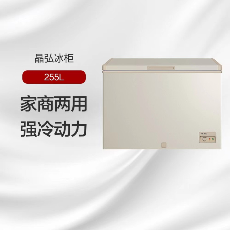 格力gree晶弘冰柜255l容量直冷定频一级能效单温柜家商两用冰柜bcbd