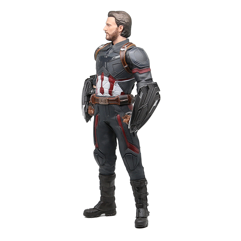 漫威美国队长手办复仇者联盟4无限战争大胡子美队模型玩具大尺寸30