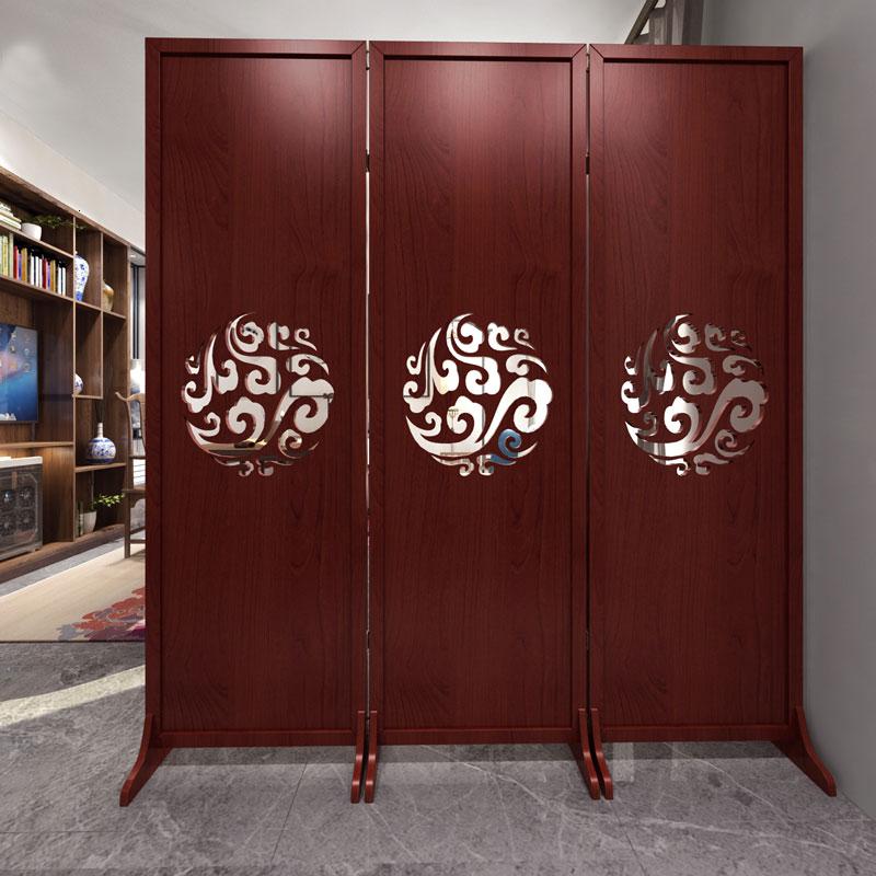 BONJEAN现代欧式木质多层屏风隔断玄关客厅座屏办公餐厅酒店茶楼卧室折屏高清大图