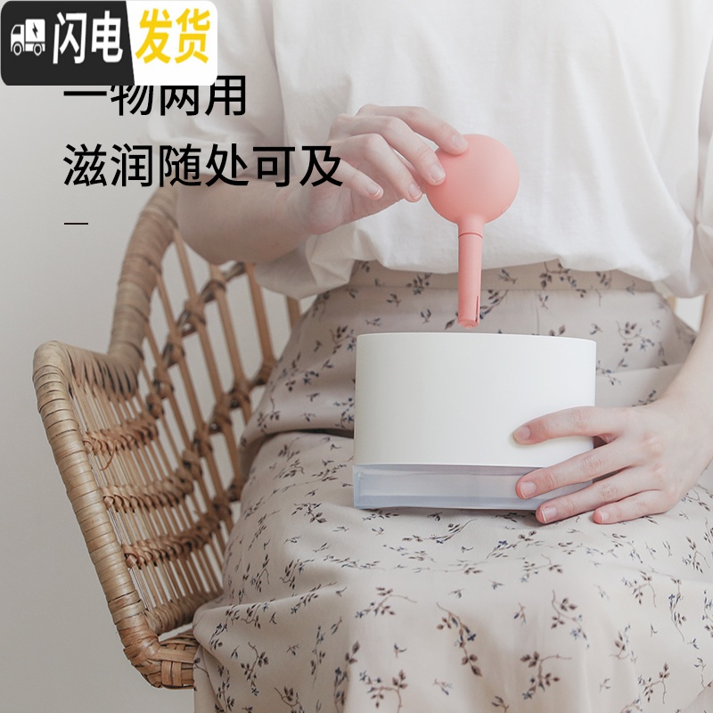 三维工匠素乐迷你创意香薰机小型加湿器办公室便携香薰喷雾usb 月圆-黑色香薰灯炉/器具高清大图