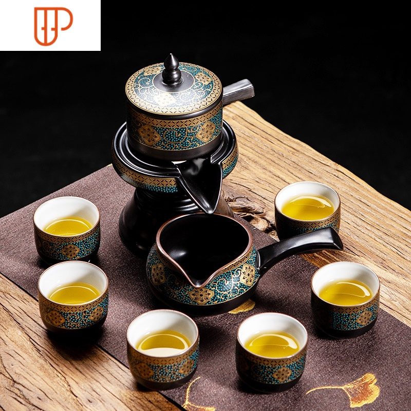 功夫茶具套装家用复古描金陶瓷茶壶整套办公室器泡茶器