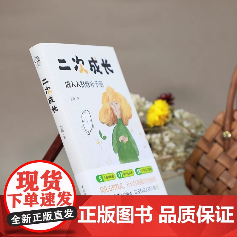 二次成长 科普up主安慰记心理小店我们90%的爱与痛都源于心理水平处于婴儿阶段如果人生可以重来我们该如何长大 正版书籍高清大图