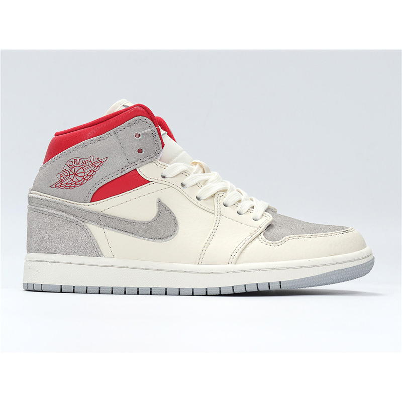 jordan1aj1灰红联名中帮男女透气篮球运动跑鞋ct3443100