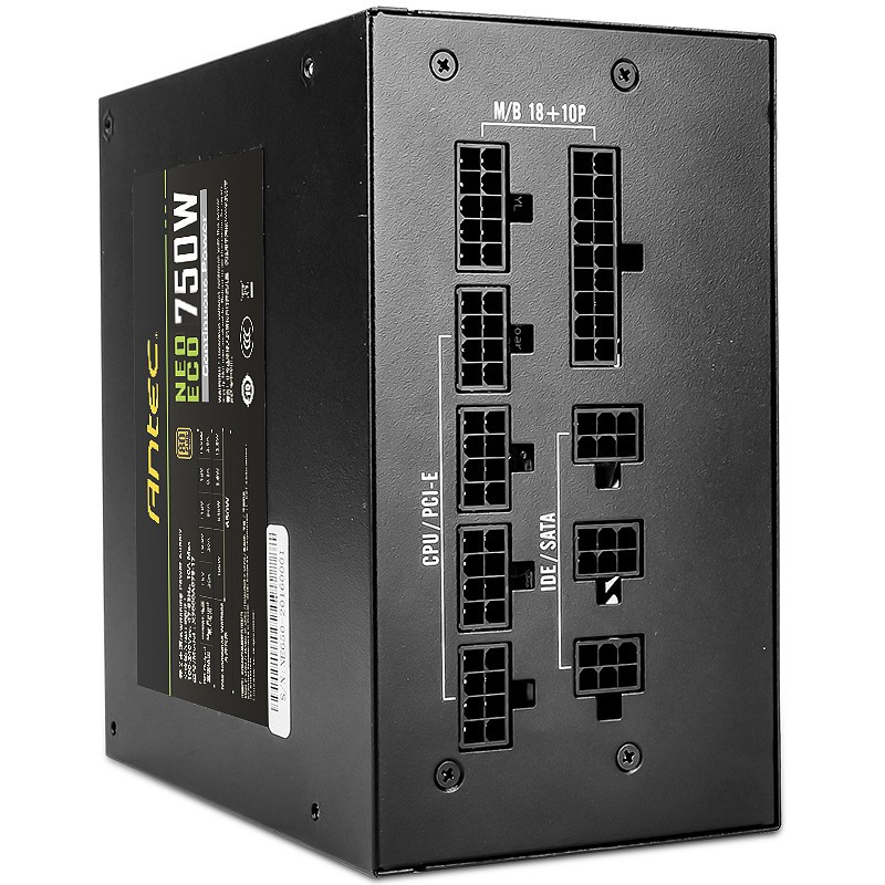 安钛克 Antec NE750金牌全模组/7年换新/全日系电容/寿命更持久/支持风扇启停