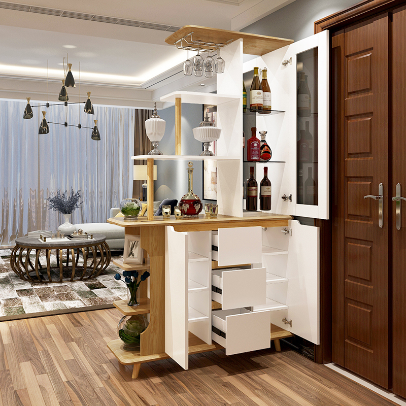 檀星星北欧酒柜客厅双面隔断柜屏风柜进鞋柜装饰柜餐厅储物柜置物架