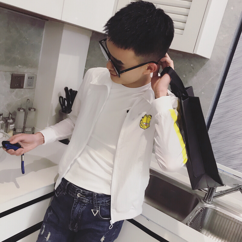 梵克公牛春夏社会精神小伙帅气薄款夹克男韩版潮流网红防晒衣潮牌上衣