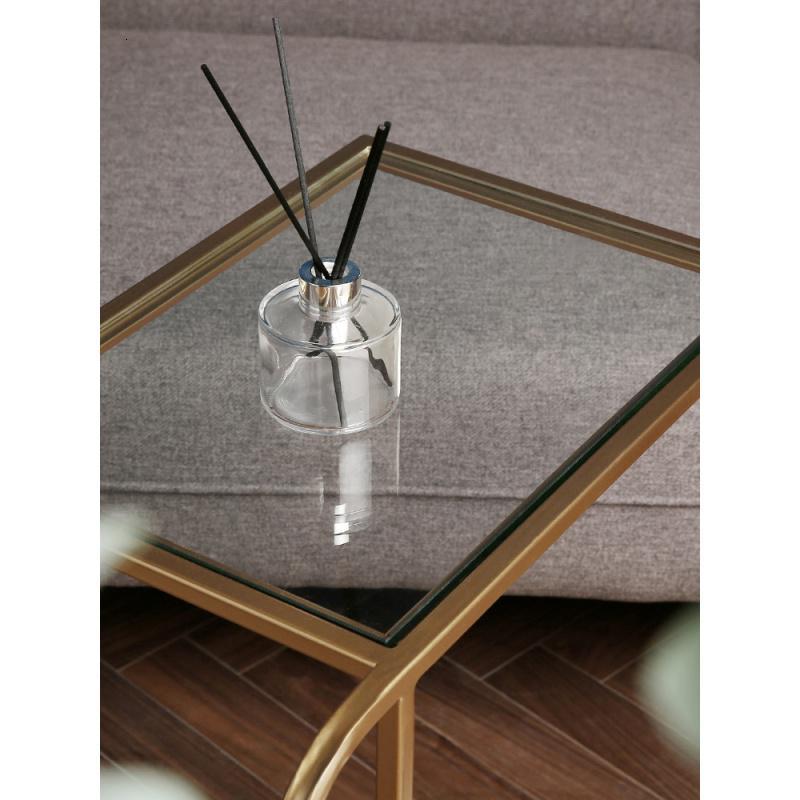 森美人北欧风小户型边几现代简易客厅金属角几沙发边桌玻璃小茶几高清大图