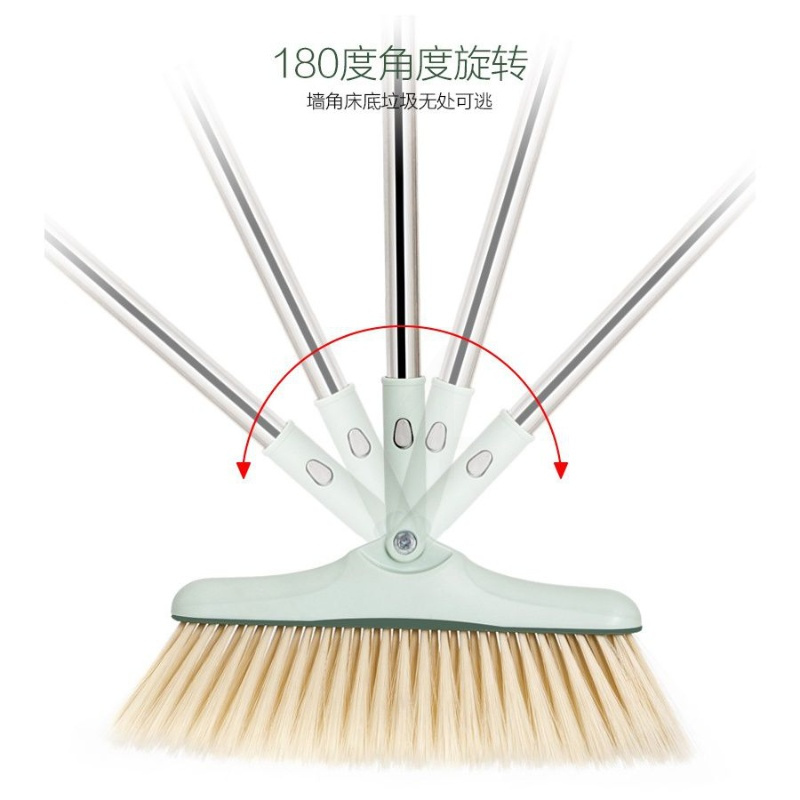 单独扫把 扫地清洁刷防风扫把簸箕套装梳齿旋转扫帚箕组合。