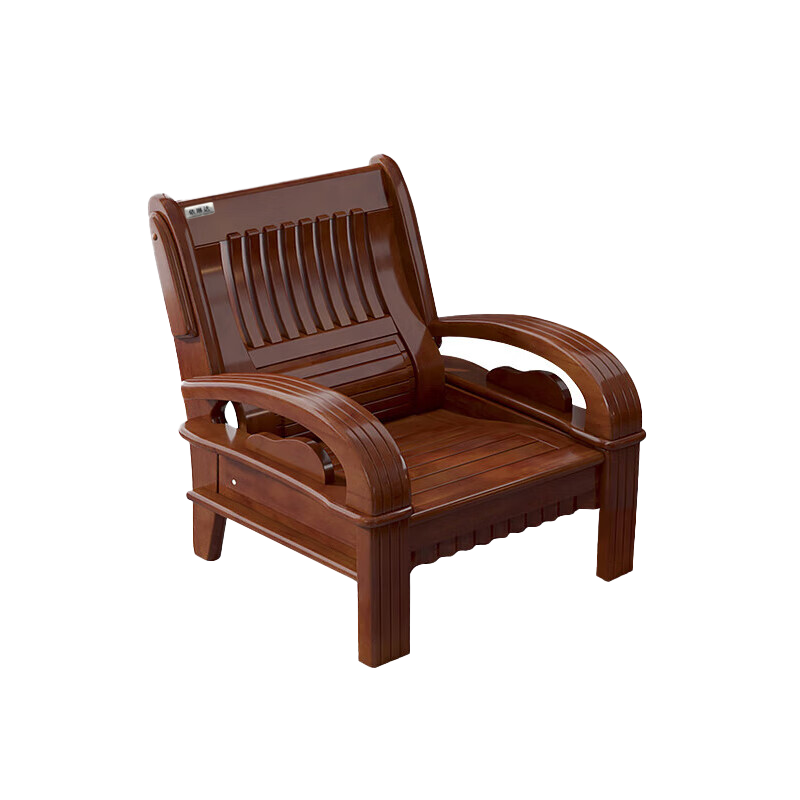 依琳达 实木沙发单人位 YLD-SF1 张高清大图