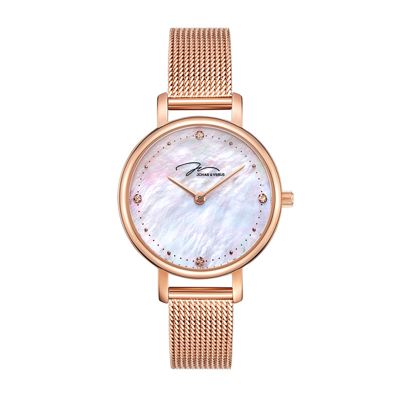 唯路时myqueen贝母表盘钢带石英女表x00719q3ppwbp