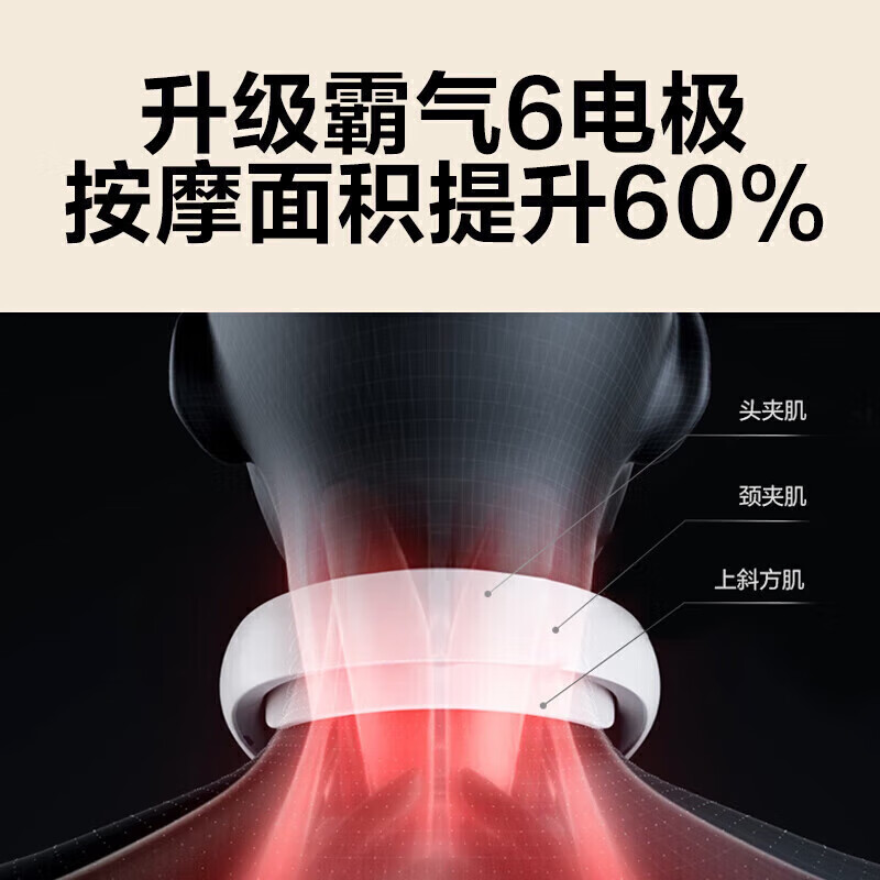 SKG颈椎按摩器颈部按摩仪便携颈椎按摩仪热敷脖子红光肩颈颈部按摩 K5-2尊贵款高清大图