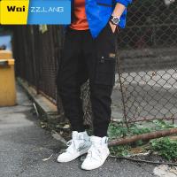 WaiZZins男士工装裤长裤男宽松小脚韩版潮流哈伦裤束脚休闲裤子男