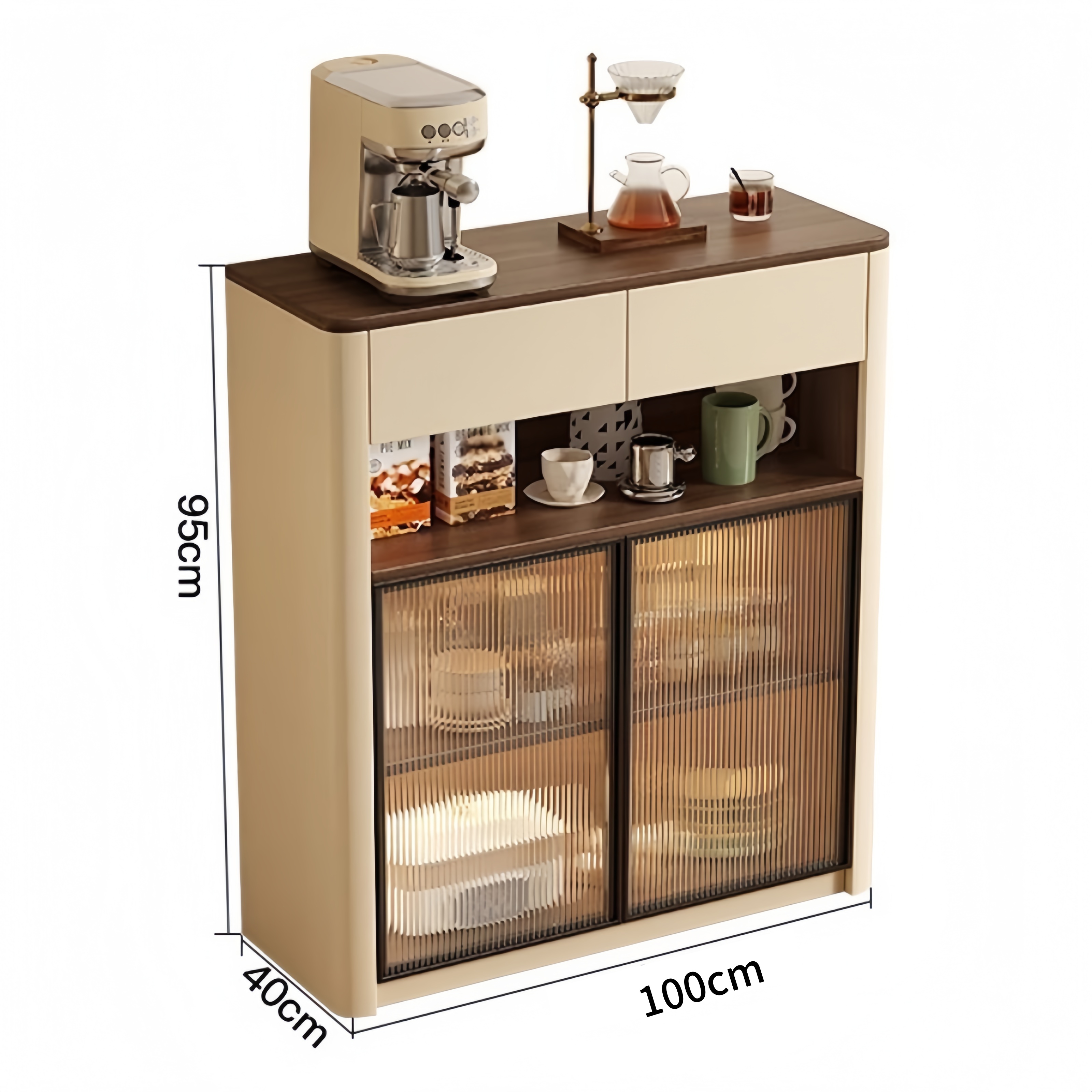 蕃蒂茶水柜100*40*95cm个高清大图