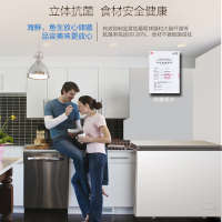Haier/海尔风冷无霜冷柜卧式家用冷柜冷藏冷冻转换深冷速冻冰柜BC/BD-280WEG