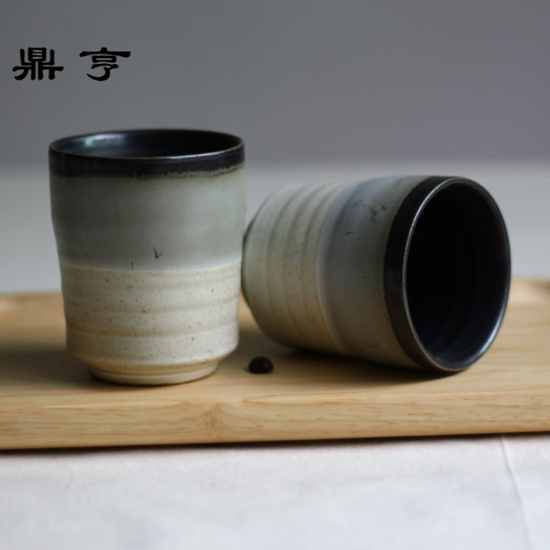 鼎亨复古创意陶瓷杯子个性简约马克杯加厚家用茶杯带盖勺喝水杯子