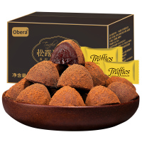 [第二件减5元]比比赞黑巧克力松露零食小吃糖果散装休闲食品(代可可脂)500g