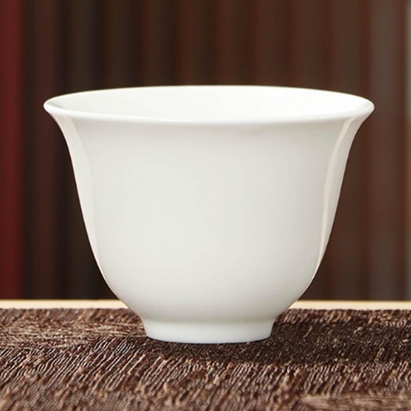 高白瓷茶杯响杯 长5.7*高4.3cm 容量50ml(10个装)高清大图