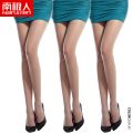 南级人丝袜女薄款性感光腿菠萝连裤袜黑丝jk 大码【适合120-160斤】 灰色3条