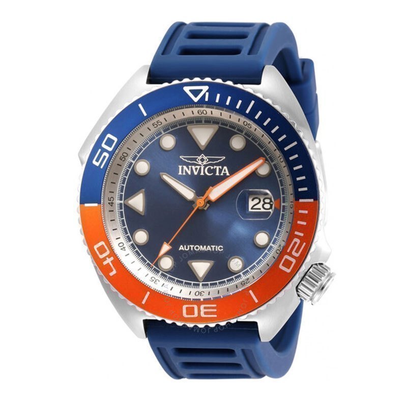因维克塔invicta一米劳prodiver潜水员300米防水自动蓝色表盘机械表男