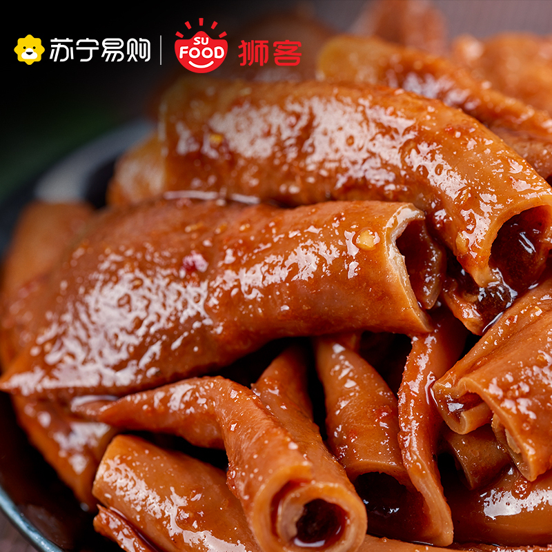 狮客[苏宁自主品牌]甜辣鸭肚鸭肉零食95g