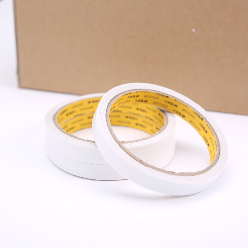晨光(m&g)棉纸双面胶带办公高粘强力固定胶双面胶24卷/筒12mm*