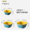 塑料沥水篮厨房洗菜筐淘米篮水果盆收纳篮洗菜盆 北欧双层沥水篮6件套
