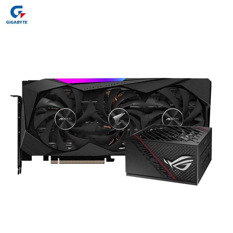 [赛博朋克2077推荐显卡]技嘉RTX 3060 Ti AORUS MASTER 8G显卡+华硕雷鹰750W金牌电源 套装